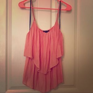 Forever 21 Salmon ruffled blouse